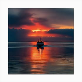 Sunset On The Water 42 Canvas Print