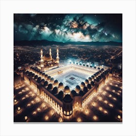 Grand Mosque Of Mecca Canvas Print