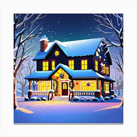 Christmas House 25 Canvas Print