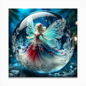 Fairy In Glass Bubble Canvas Print