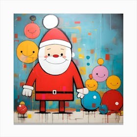 Santa Claus And Friends Canvas Print