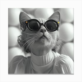 Cat in Style 5 Canvas Print