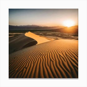 Sunset In Death Valley Canvas Print