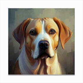 Portrait Of A Dog 1 Canvas Print