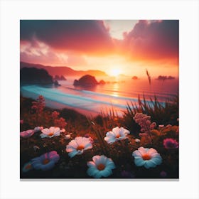 Sunset Meadows  Canvas Print