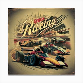 Racing - Vintage Canvas Print