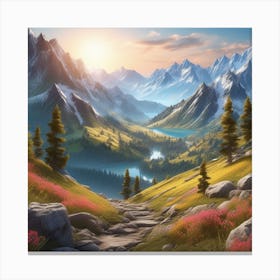 Mountain Landscape 52 Canvas Print