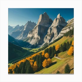 Dolomite Mountains 1 Canvas Print