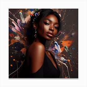 Beautiful African Woman Canvas Print