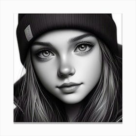 Portrait Of A Girl 24 Canvas Print