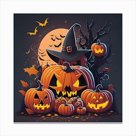 Halloween Pumpkins 16 Canvas Print