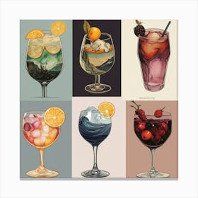 Default Drinks Inspired By Art And Literature Aesthetic 0 Canvas Print