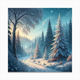 Winter Landscape Canvas Print