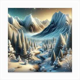 Winter Landscape Canvas Print