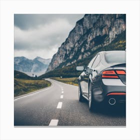 Bmw X5 On The Road Canvas Print