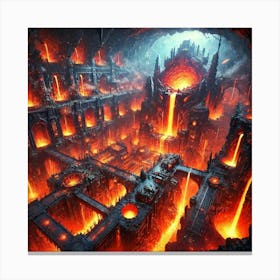 Magma Crucible Canvas Print