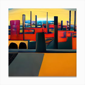 Industrial City, Canvas Print