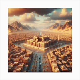 Egyptian City 1 Canvas Print