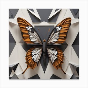 Origami Butterfly Canvas Print