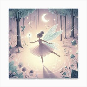 Fairy In The Forest 1 Canvas Print