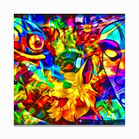 Psychedelic Characters Canvas Print