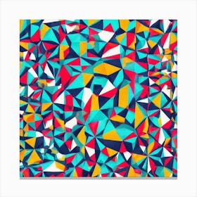 Abstract Triangles 3 Canvas Print