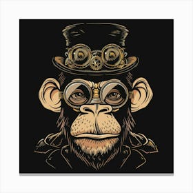 Steampunk Monkey 12 Canvas Print