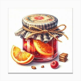 Jar With Jam 12 Canvas Print