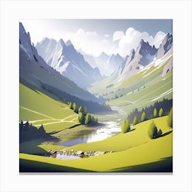 Landscape Painting 123 Canvas Print