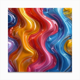 Colorful Liquid Background 1 Canvas Print
