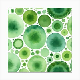 Watercolor Circles Canvas Print