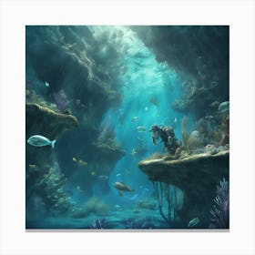 into the water Canvas Print