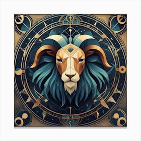 Zodiac Ram 1 Canvas Print