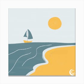 Seaside (Contrasti Pt 3) Canvas Print