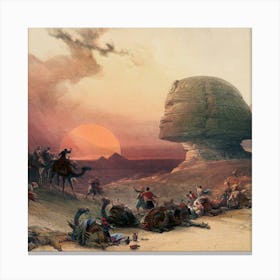 Egypt At Sunset Canvas Print