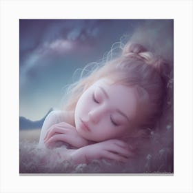 Dreaming Girl Canvas Print