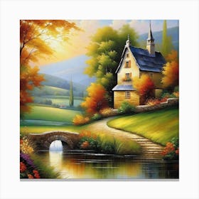 House By The River 2 Canvas Print