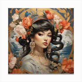 Asian Woman 1 Canvas Print