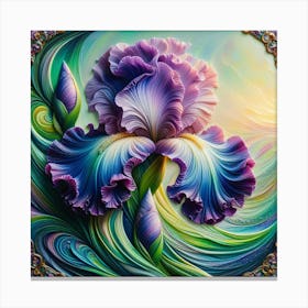 Purple Iris Canvas Print