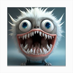 Leonardo Creative A 3d Hd Monster Face Big Eyes Clearly Visib 0 Canvas Print