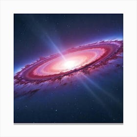 Radiant Nebula: A Burst of Light in the Cosmic Sea Canvas Print