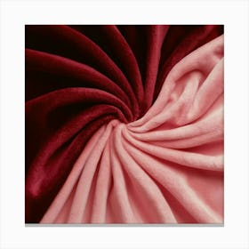 Pink Velvet Fabric Canvas Print