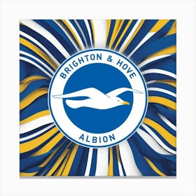 Brighton and Hove Albion Logo Wall Art 17 Canvas Print