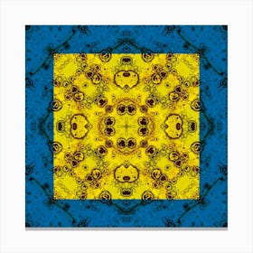 Ukraine Symbol Blue And Yellow Pattern 3 Canvas Print