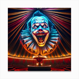 Clown Face Canvas Print