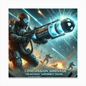 Sci Fi Concussion Grenades 1024x1024 Canvas Print