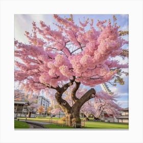 Sakura Tree In Bloom Canvas Print