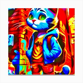 Street Cat Canvas Print