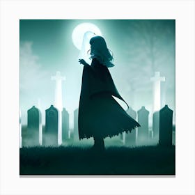 Spirit In The Graveyard Canvas Print