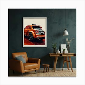 Orange Suv Canvas Print